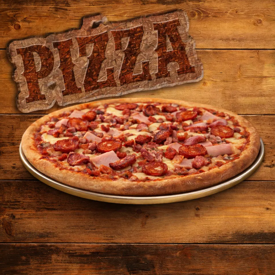 Pizza Royale, disponible en taille Senior à emporter